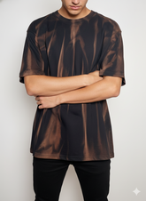 Midnight Ember Tie-Dye T-Shirt – Charcoal Flame