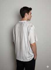 Earthline Drift Tie-Dye T-Shirt – Brown & White