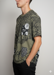 Mystic Vision Graphic T-Shirt – Olive Green