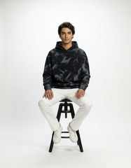 Smokewave French Terry Hoodie – Washed Charcoal [300 GSM]