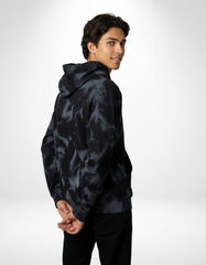 Smokewave French Terry Hoodie – Washed Charcoal [300 GSM]