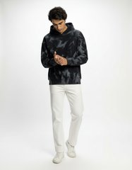 Smokewave French Terry Hoodie – Washed Charcoal [300 GSM]