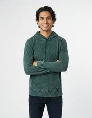 Vintage Acid Wash Hoodie - Evergreen [300 GSM]