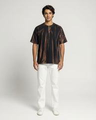 Midnight Ember Tie-Dye T-Shirt – Charcoal Flame [240 GSM]