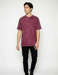 Vintage Wash Oversized T-Shirt – Maroon [240 GSM]