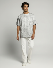 Vintage Wash Oversized T-Shirt – Stone White [240 GSM]