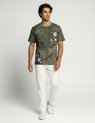 Mystic Vision Graphic T-Shirt – Olive Green [240 GSM]