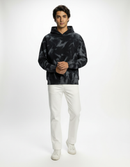 Smokewave French Terry Hoodie – Washed Charcoal [300 GSM]