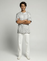 Vintage Wash Oversized T-Shirt – Stone White [240 GSM]