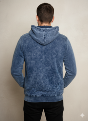 Vintage Acid Wash Hoodie – Blue Haze