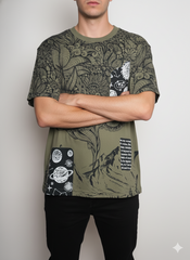 Mystic Vision Graphic T-Shirt – Olive Green