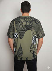 Mystic Vision Graphic T-Shirt – Olive Green