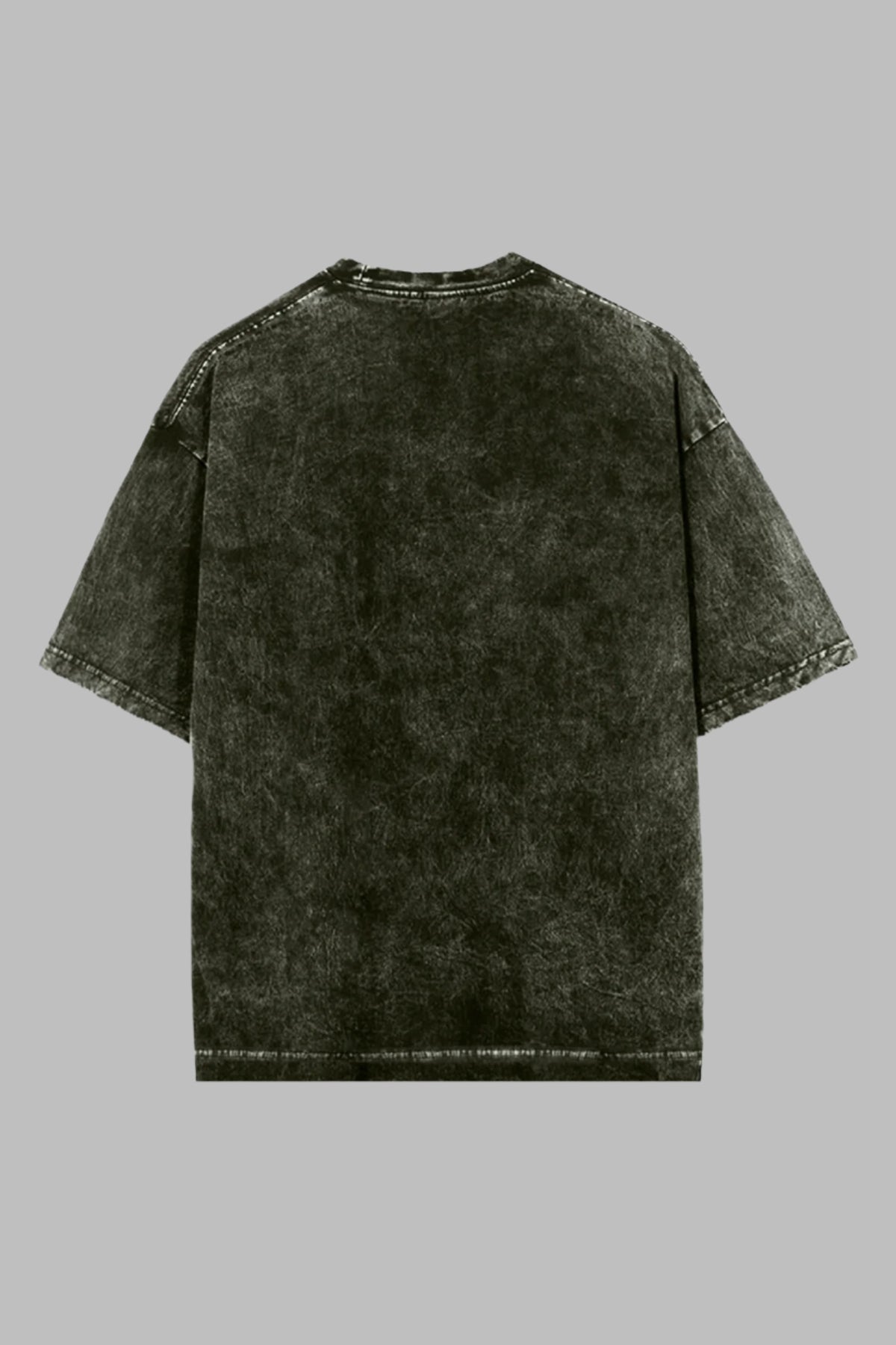Classic Acid Wash Tee – Charcoal Black