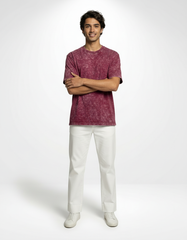 Vintage Wash Oversized T-Shirt – Maroon [240 GSM]