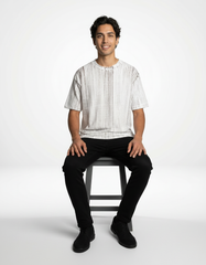 Earthline Drift Tie-Dye T-Shirt – Brown & White [240 GSM]