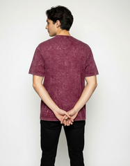 Vintage Wash Oversized T-Shirt – Maroon [240 GSM]