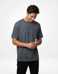 Vintage Wash Oversized T-Shirt - Grey [240 GSM]