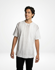 Earthline Drift Tie-Dye T-Shirt – Brown & White [240 GSM]