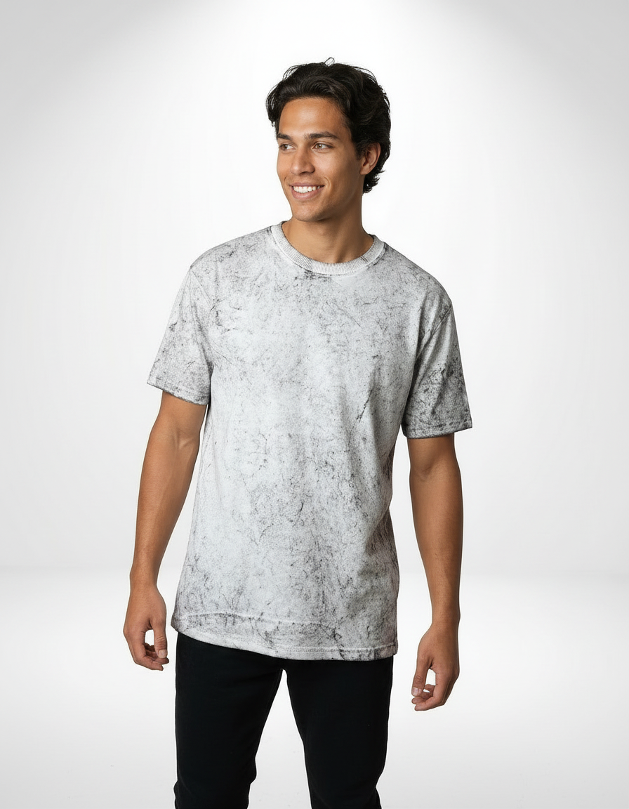 Vintage Wash Oversized T-Shirt – Stone White [240 GSM]