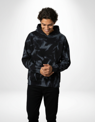 Smokewave French Terry Hoodie – Washed Charcoal [300 GSM]