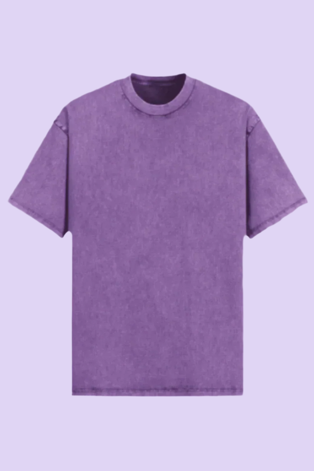 Vintage Acid Wash Oversized Tee – Violet Rush